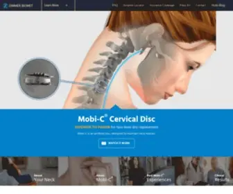 Cervicaldisc.com(Cervical Disc Replacement) Screenshot