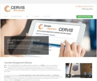 Cervistech.com(Volunteer Management Software) Screenshot