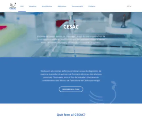 Cesac.org(Centre de Sanitat Avícola de Catalunya i Aragó) Screenshot