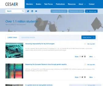 Cesaer.org(The strong & united voice of universities of science and technology in Europ) Screenshot