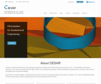 Cesar-LCPC.com(FEA FOR CIVIL) Screenshot
