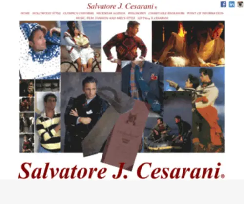 Cesarani.com(American fashion designer Sal Cesarani) Screenshot