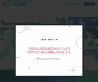 Cesayazilim.com(Antalya Web Tasarım) Screenshot