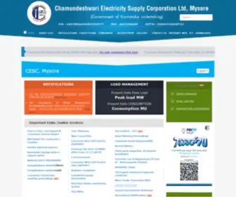 Cescmysore.org(CESC) Screenshot
