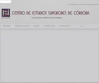Cesco.edu.mx(INICIO C.E.S.CO) Screenshot