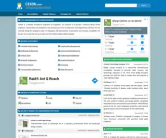 Cesdb.com(Civil Engineering Software Database (CESDb)) Screenshot