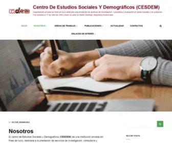 Cesdem.com(Centro de Estudios Sociales y Demográficos (CESDEM)) Screenshot