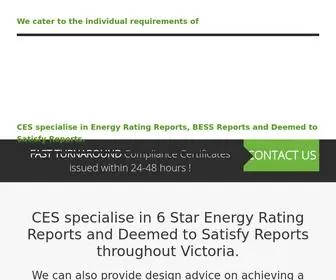 Cesenergyrating.com.au(CES CHAPMAN ENVIROMENTAL SERVICES) Screenshot