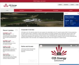 Cesenergysolutions.com(CES Energy Solutions Corp) Screenshot