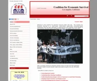 Cesinaction.org(Tenants' Rights and Social Justice in Los Angeles) Screenshot