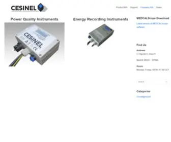 Cesinel.com(Power quality instruments) Screenshot