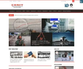 Cesit.net.br(Centro de Estudos Sindicais e Economia do Trabalho) Screenshot