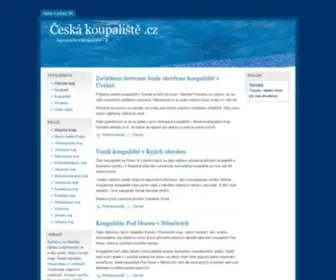 Ceska-Koupaliste.cz(Česká koupaliště .cz) Screenshot