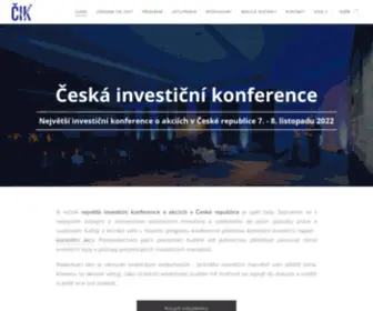 Ceskainvesticnikonference.cz(Ceskainvesticnikonference) Screenshot