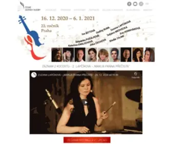 Ceskedotekyhudby.cz(Oficiální stránky mezinárodního hudebního festivalu klasické hudby) Screenshot