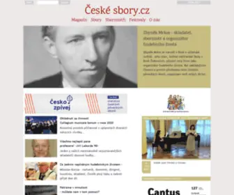 Ceskesbory.cz(Informační portál pro sborový zpěv) Screenshot
