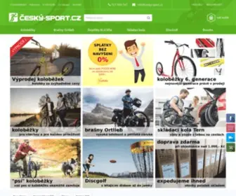 Cesky-Sport.cz(Koloběžky Kostka a brašny Ortlieb v Ostravě) Screenshot