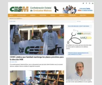 Cesm.org(Confederación Estatal de Sindicatos Médicos) Screenshot