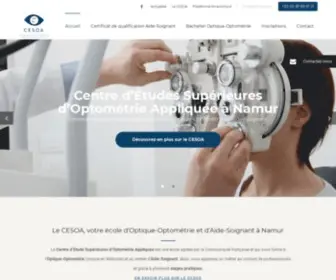 Cesoa.be(École d’optique) Screenshot