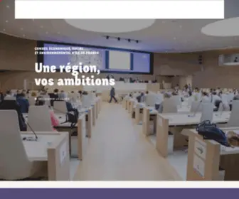 Cesr-ILE-DE-France.fr(Conseil économique) Screenshot