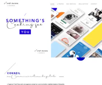 Cestnous.fr(C'est Nous / Agence Conseil en Communication digitale à Marseille) Screenshot