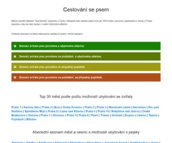 Cestovanisepsem.cz(Cestování) Screenshot