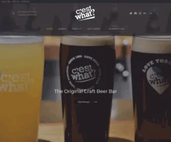 Cestwhat.com(Toronto's first choice in craft beer and comfort food) Screenshot