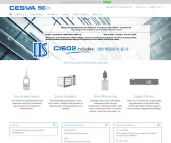 Cesva.com(Sound level meters) Screenshot