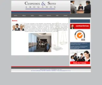 Cesven.com.pe(Cespedes & Soto Abogados) Screenshot