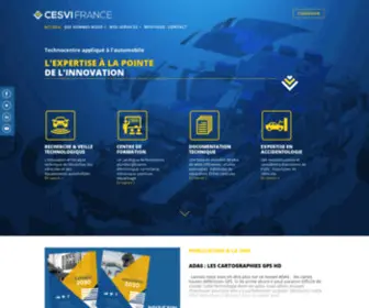 Cesvifrance.fr(Centre de recherche en automobile du groupe COVEA FUTUROSCOPE /POITIERS) Screenshot