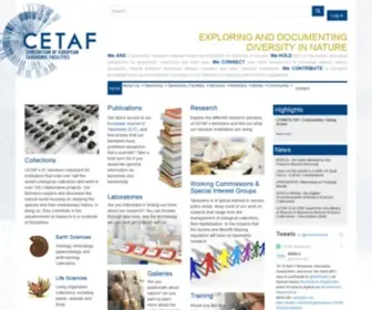 Cetaf.org(Homepage V2) Screenshot