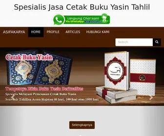 Cetakbukuyasin.com(Spesialis Jasa Cetak Buku Yasin Tahlil) Screenshot