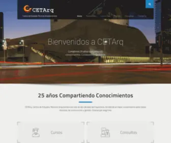 Cetarq.com(Centro de Estudios Técnicos Arquitectónicos) Screenshot