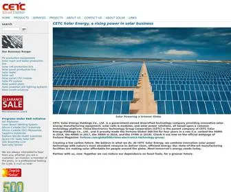 Cetcsolarenergy.com(CETC Solar Energy) Screenshot