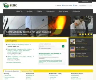 Cetec.com.au(Professional Scientific Solutions) Screenshot