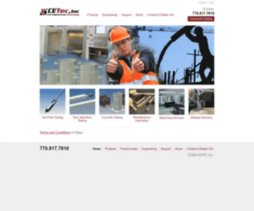 Ceteccorp.com(CETec Civil Engineering Technology) Screenshot