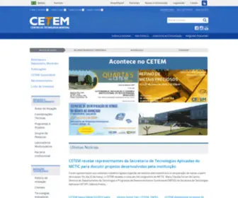 Cetem.gov.br(Página) Screenshot