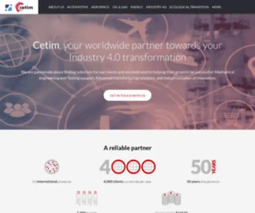 Cetim-Engineering.com(Cetim Engineering) Screenshot