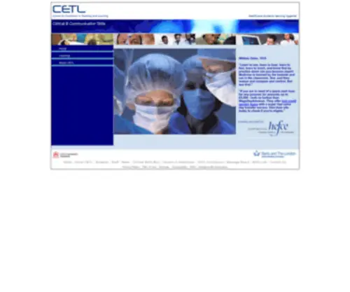 Cetl.org.uk(Centre for Excellence in Teaching and Learning) Screenshot