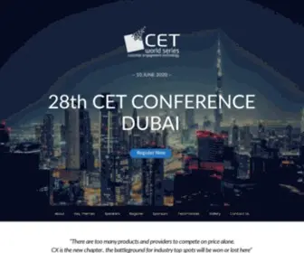 Cetmiddleeast.com(CET Dubai) Screenshot