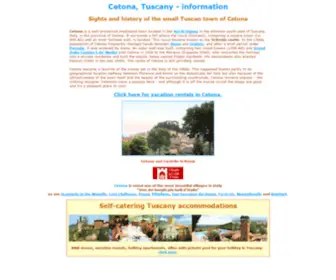 Cetona.info(Cetona Tuscany tourist information) Screenshot