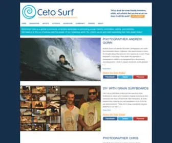 Cetosurf.com(A Community for Surfers and Ocean Lovers) Screenshot