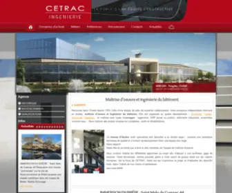 Cetrac.fr(Ingénierie du Bâtiment Bureau d'Etudes Technique Nantes) Screenshot