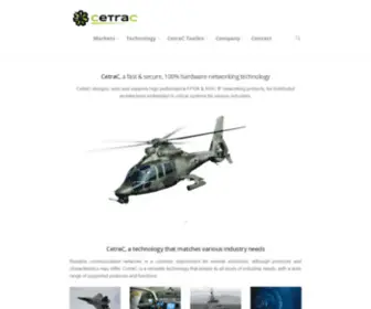 Cetrac.io(Home) Screenshot