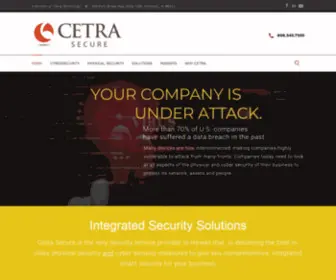 Cetrasecure.com(Cetra Secure) Screenshot
