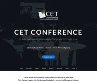 Cetworldseries.com(Customer Engagement Technology Conference) Screenshot