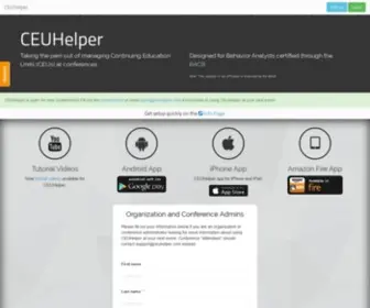 Ceuhelper.com(Continuing education credits) Screenshot