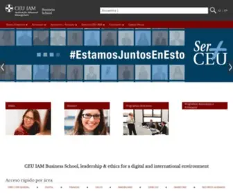 Ceuiam.com(CEU IAM Business School) Screenshot