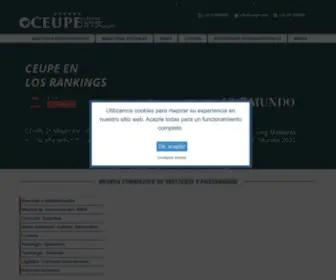 Ceupe.com(Masters, cursos y MBA online) Screenshot