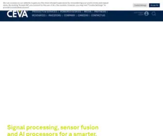 Ceva-DSP.com(Leading licensor of silicon and software IP for the Smart Edg) Screenshot